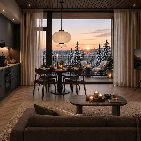 Apartment Arctic Ember - Slopes Next Door - Sauna Rovaniemi